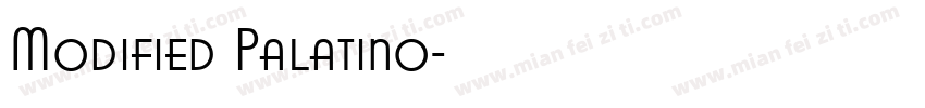 Modified Palatino字体转换